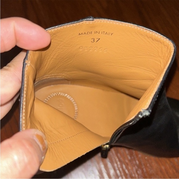 Chloe Moreen Leather Ankle Boots Size 37 - Picture 10 of 10